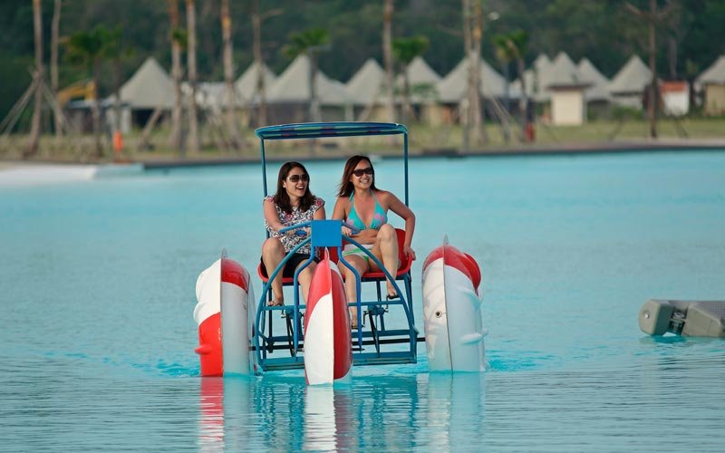 Water Tricycle at best resort in bintan