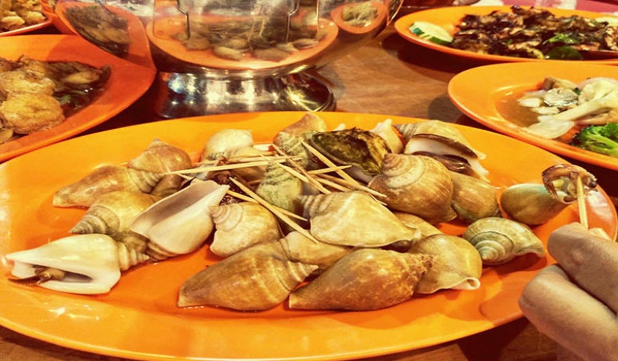gonggong what to eat in bintan