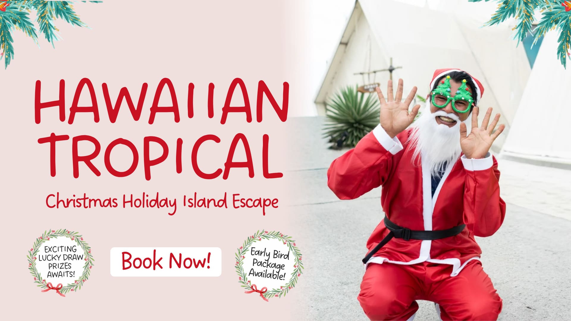 ANMON Web Banner - Christmas Hawaiian Tropical